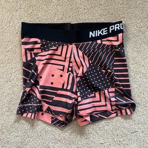 Nike Pink Patterned Spandex